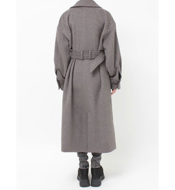 MURUA「スタンドネックダブルカラーコート」|ステンカラーコート|