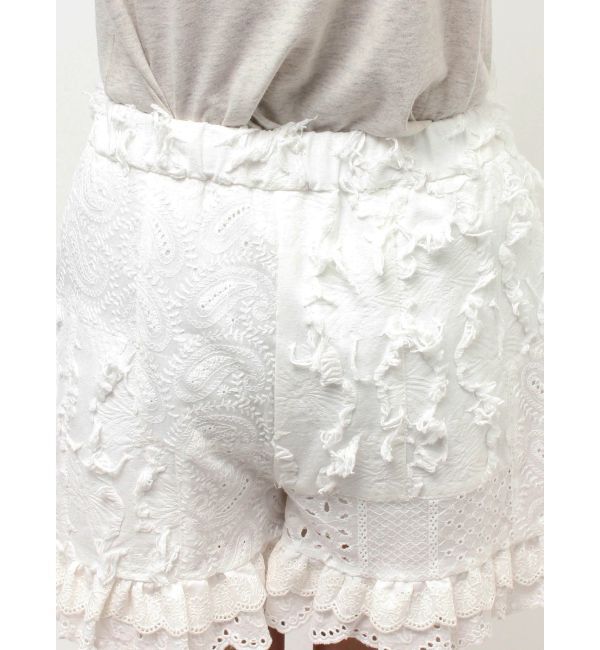 Ungrid「コットンレースパッチワークショートパンツ」|その他|