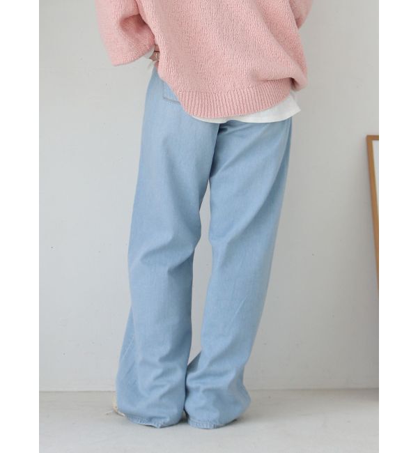 Ungrid「ライトオンスストレートデニム」|デニム|