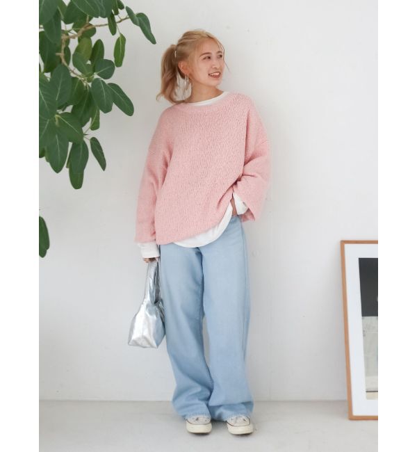 Ungrid「ライトオンスストレートデニム」|デニム|