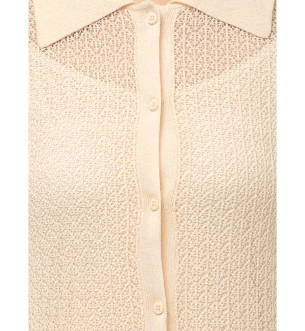 LAGUNAMOON「オープンワークパターンカラーニットワンピース」|ワンピース|