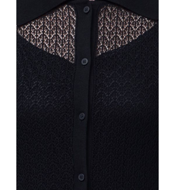 LAGUNAMOON「オープンワークパターンカラーニットワンピース」|ワンピース|