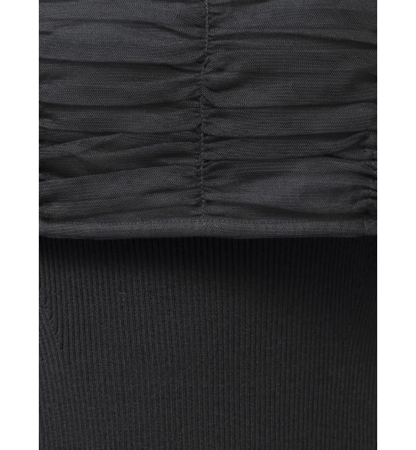 LAGUNAMOON「チュールビスチェセットニットワンピース」|ワンピース|