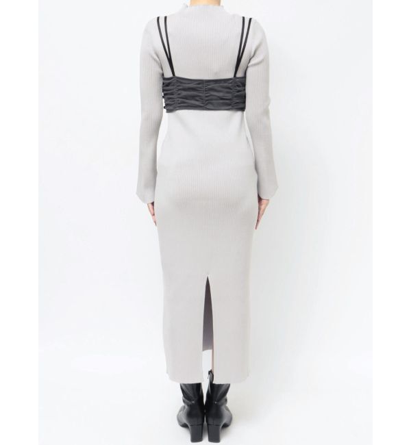 LAGUNAMOON「チュールビスチェセットニットワンピース」|ワンピース|