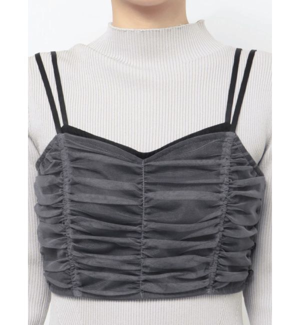 LAGUNAMOON「チュールビスチェセットニットワンピース」|ワンピース|