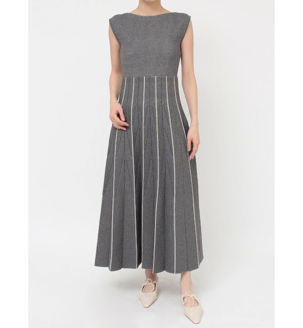 LAGUNAMOON「ジオメトリックフォルムニットワンピース」|ワンピース|