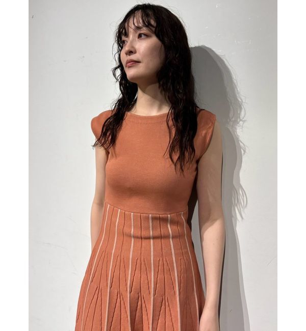 LAGUNAMOON「ジオメトリックフォルムニットワンピース」|ワンピース|