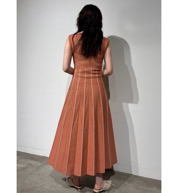 LAGUNAMOON「ジオメトリックフォルムニットワンピース」|ワンピース|