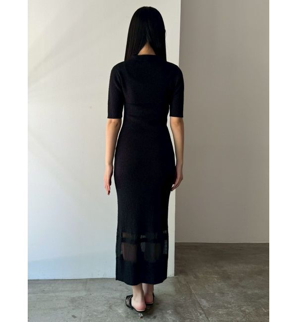 LAGUNAMOON「【riiさんコラボカラー・サイズあり】クロップドカーデセットニットワンピース」|ワンピース|