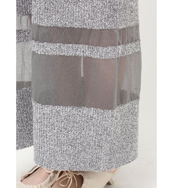 LAGUNAMOON「【riiさんコラボカラー・サイズあり】クロップドカーデセットニットワンピース」|ワンピース|