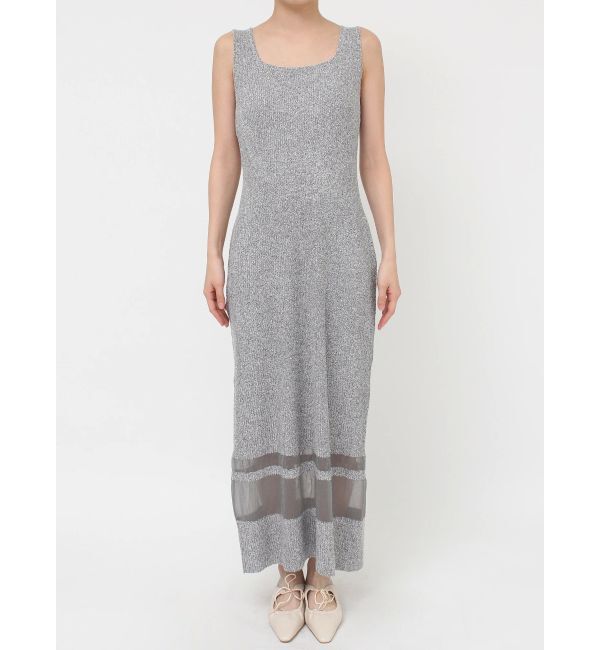 LAGUNAMOON「【riiさんコラボカラー・サイズあり】クロップドカーデセットニットワンピース」|ワンピース|