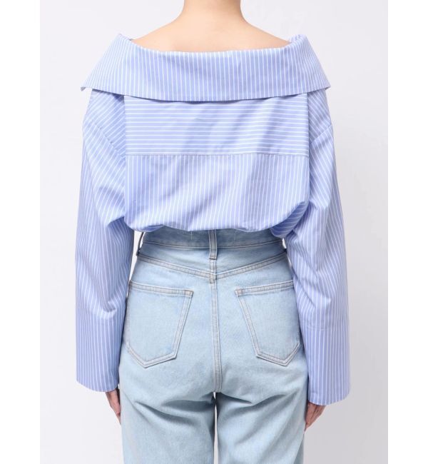 LAGUNAMOON「アシンメトリーカラーカシュクールシャツ」|シャツ・ブラウス|