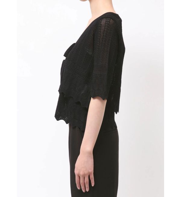 LAGUNAMOON「スカラップヘムレースニットアンサンブル」|ニット・セーター|