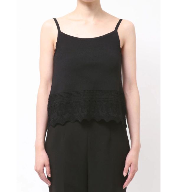 LAGUNAMOON「スカラップヘムレースニットアンサンブル」|ニット・セーター|