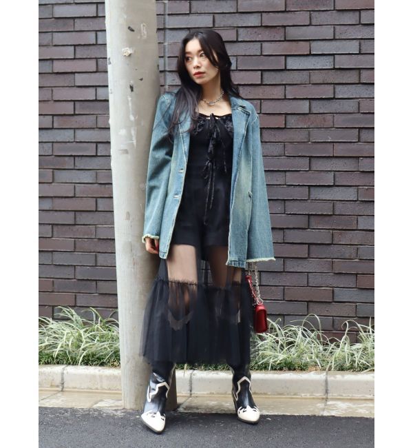 EVRIS「チュールキャミワンピース」|ワンピース|