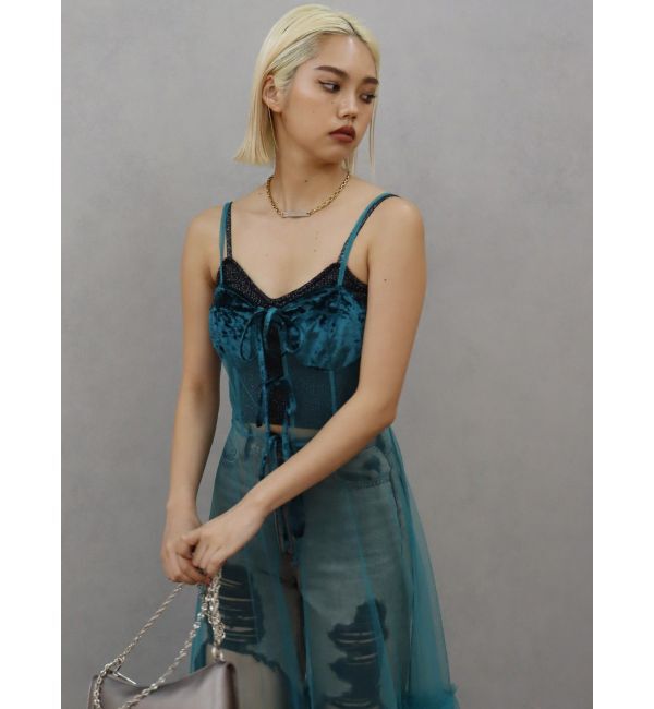 EVRIS「チュールキャミワンピース」|ワンピース|