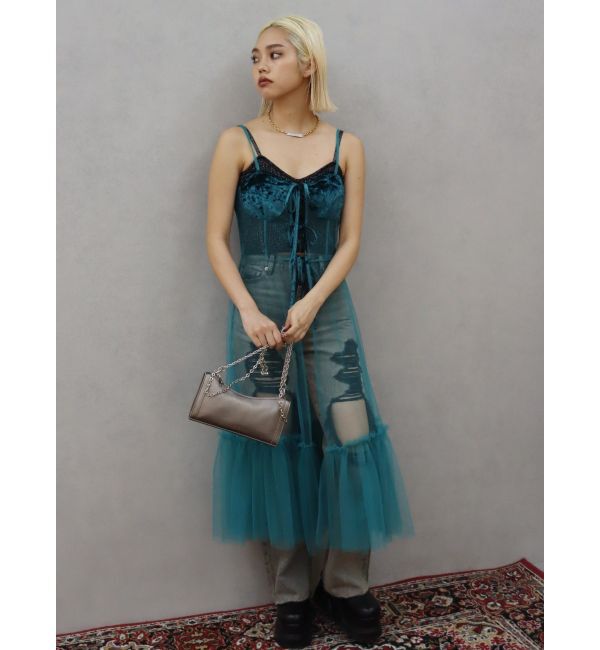 EVRIS「チュールキャミワンピース」|ワンピース|