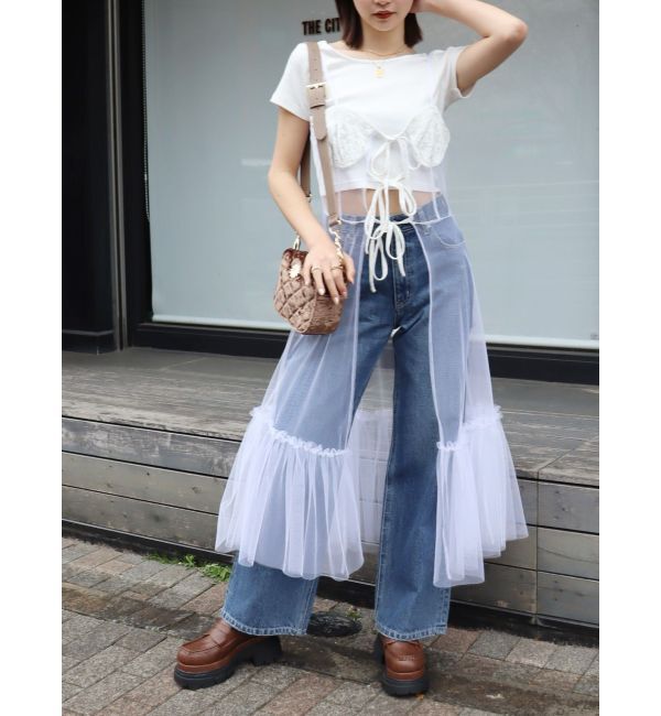 EVRIS「チュールキャミワンピース」|ワンピース|