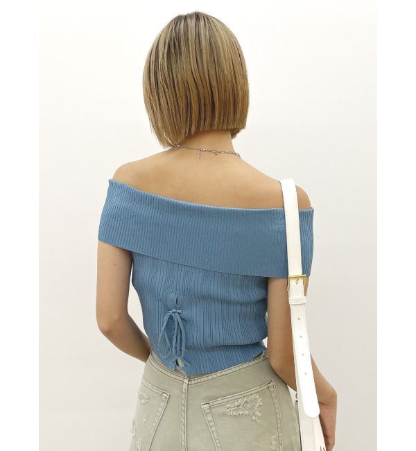 EVRIS「オフショルリブニットトップス」|ニット・セーター|