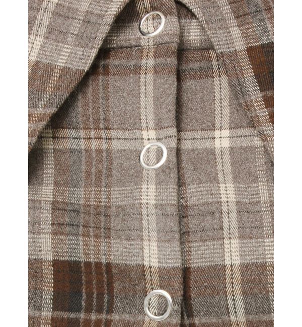 EVRIS「チェックオフショルブラウス」|シャツ・ブラウス|