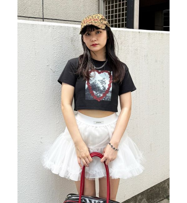 jouetie「フラワーフォトフィットTシャツ」|Tシャツ・カットソー|