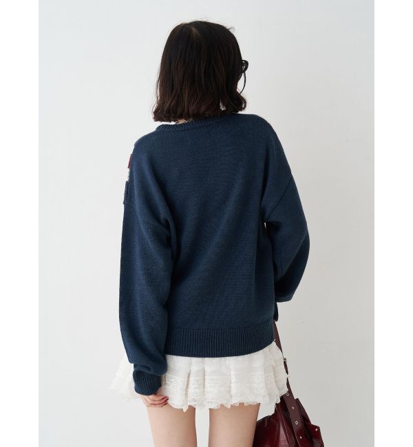 jouetie「UnionJackジャガードルーズニット」|ニット・セーター|