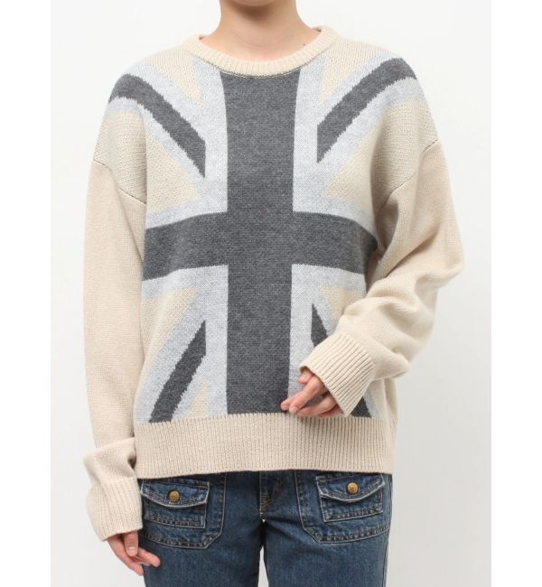 jouetie「UnionJackジャガードルーズニット」|ニット・セーター|