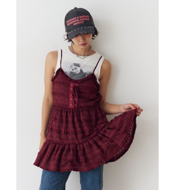 jouetie「ボリュームレースキャミワンピース」|ワンピース|