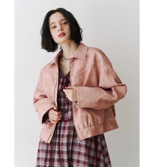 jouetie「ノースリチェックフリルロングワンピース」|ワンピース|