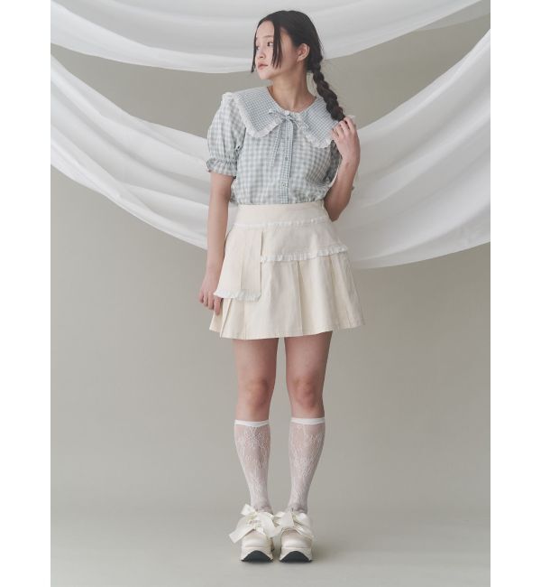 merry jenny「フリルレイヤードプリーツスカート」|スカート|