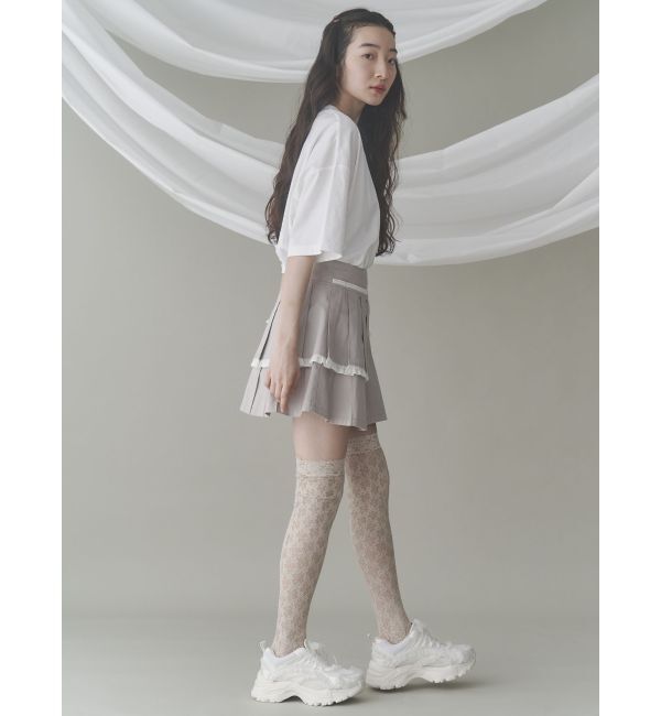 merry jenny「フリルレイヤードプリーツスカート」|スカート|