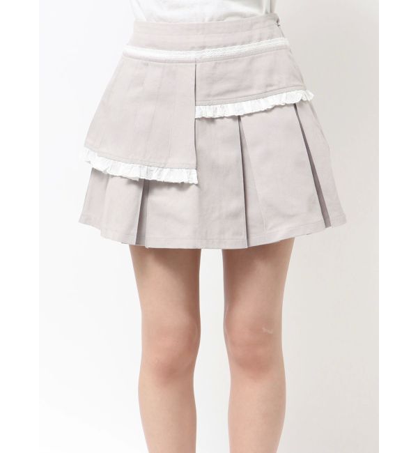 merry jenny「フリルレイヤードプリーツスカート」|スカート|