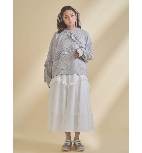 merry jenny「flowerレーススウェット」|スウェット・ジャージ|