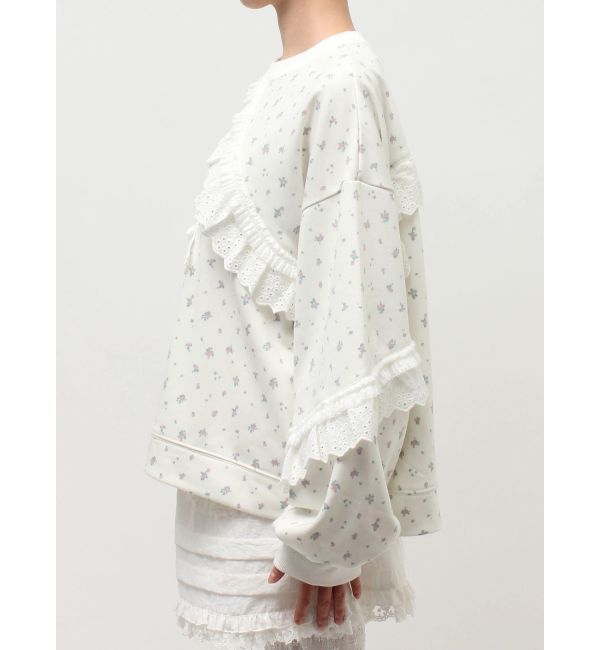 merry jenny「flowerレーススウェット」|スウェット・ジャージ|