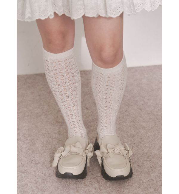 merry jenny「ribbonプラットフォームスニーカー」|スニーカー|