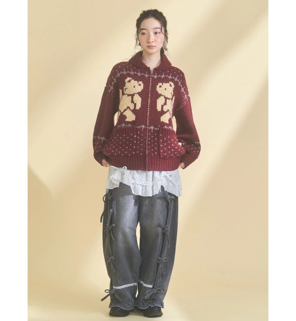 merry jenny「ribbonプラットフォームスニーカー」|スニーカー|