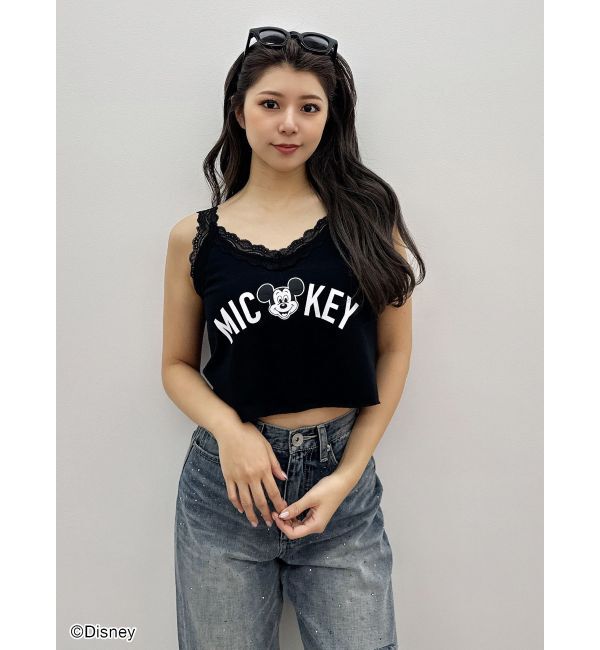 GYDA「Mickey Mouse / レースデザインタンクトップ」|タンクトップ|