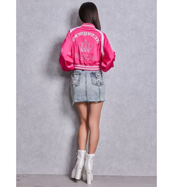 GYDA「BACK GYDA logo Shortブルゾン」|ブルゾン・スタジャン|