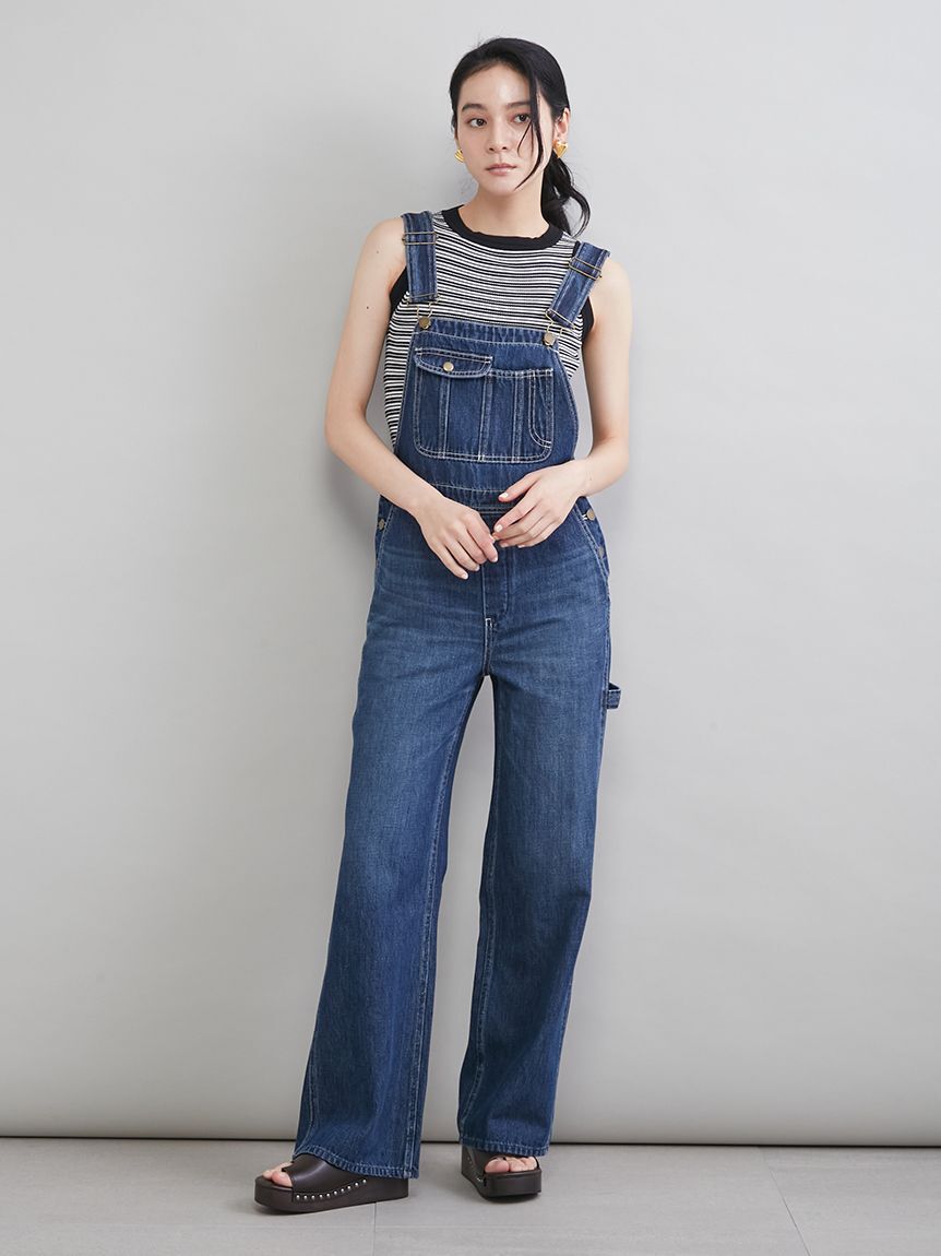 Mila Owen「デニムオーバーオール」|オールインワン|