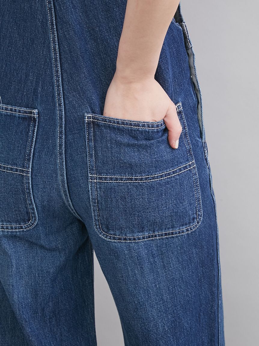 Mila Owen「デニムオーバーオール」|オールインワン|