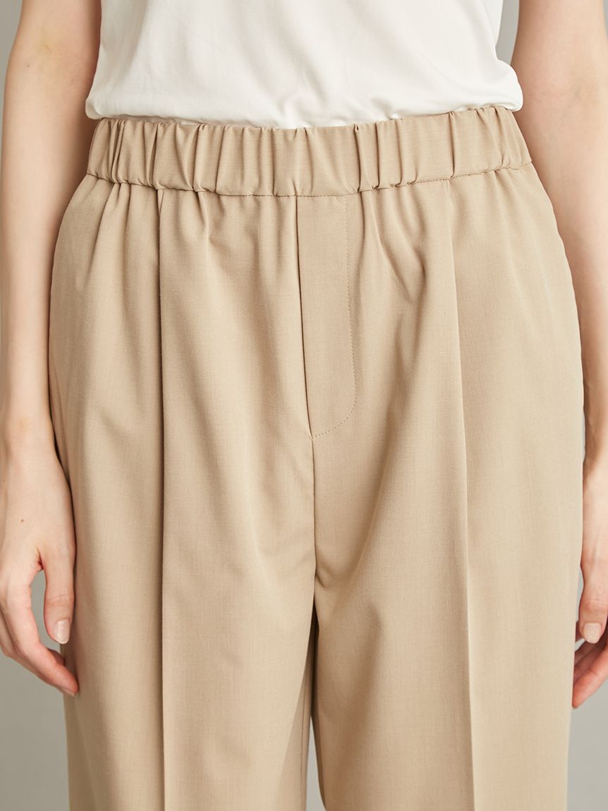 Mila Owen「【ウォッシャブル】肩リボンブラウスセミワイドパンツSET UP」|ワンピース|