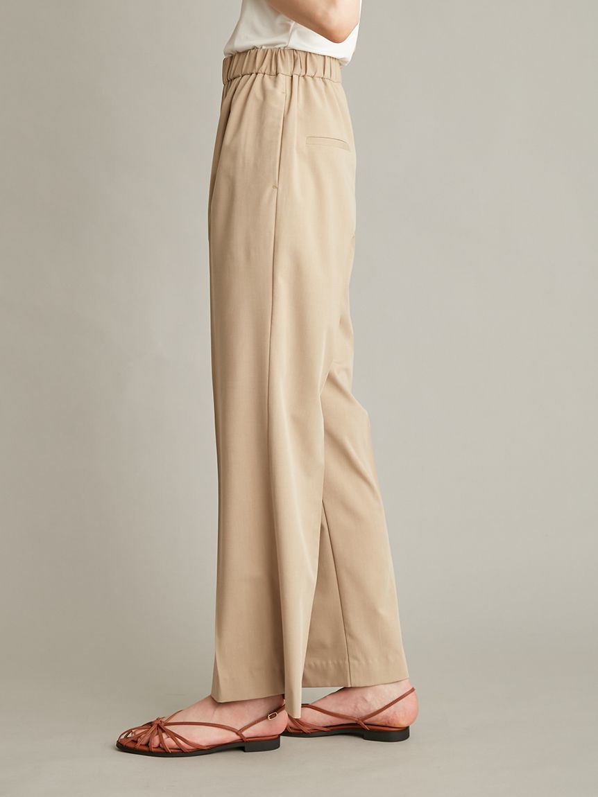 Mila Owen「【ウォッシャブル】肩リボンブラウスセミワイドパンツSET UP」|ワンピース|