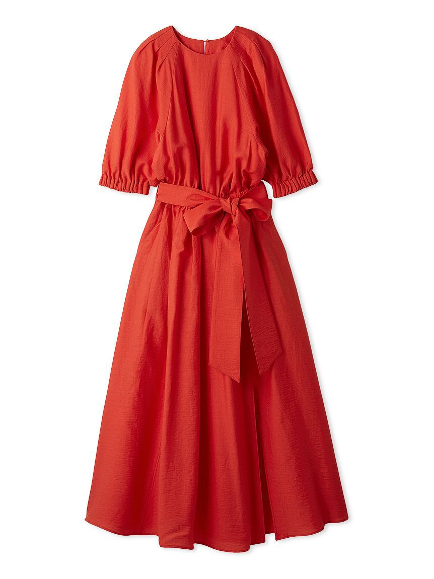 Mila Owen「【ウォッシャブル】パフスリーブブラウジングワンピース」|ワンピース|