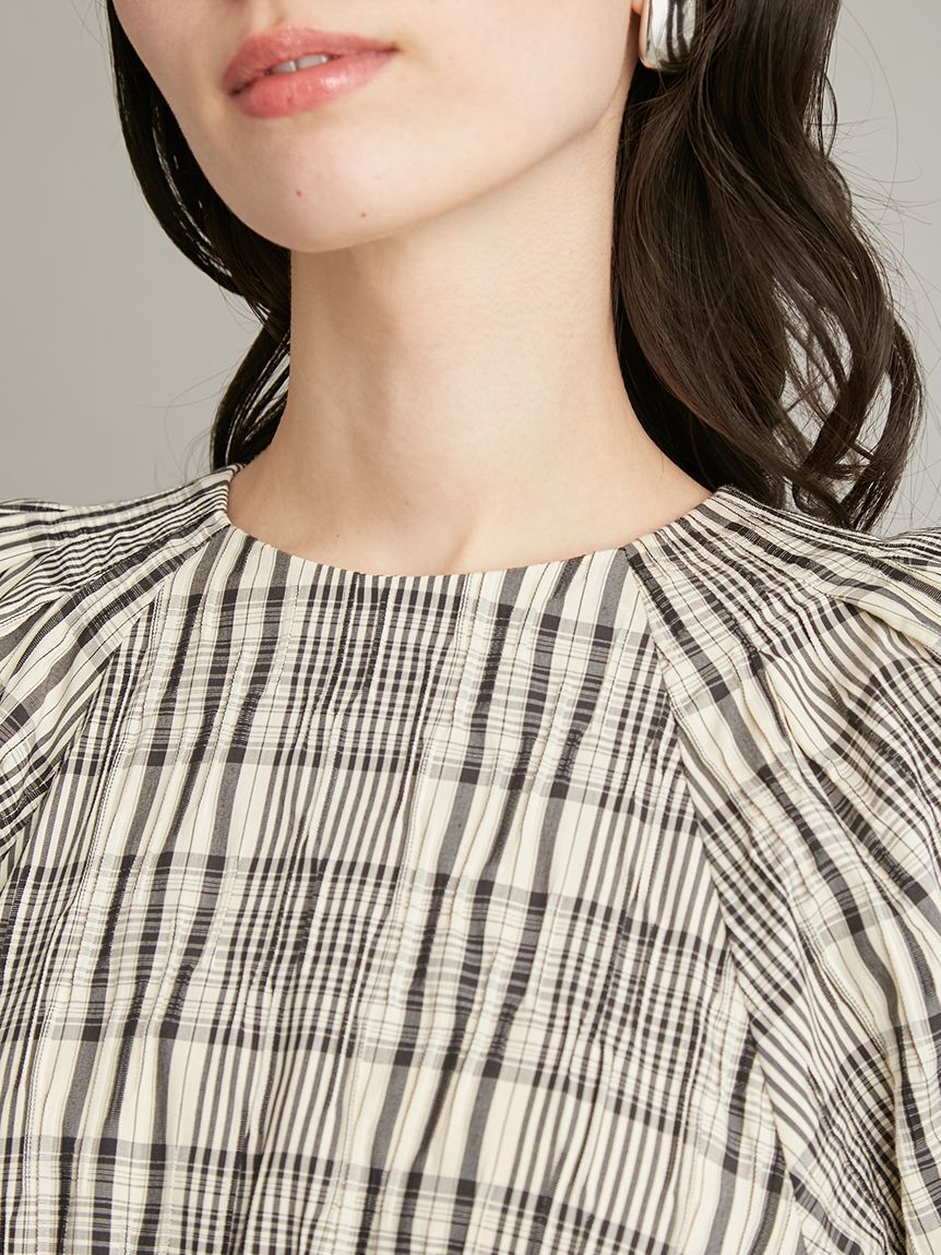 Mila Owen「【ウォッシャブル】パフスリーブブラウジングワンピース」|ワンピース|