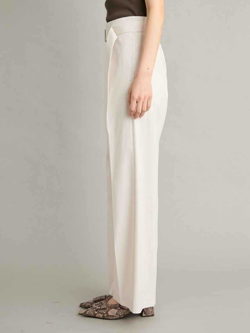 Mila Owen「【UVカット】【吸水速乾】【接触冷感】マルチファンクションセミワイドタックパンツ」|チノ|