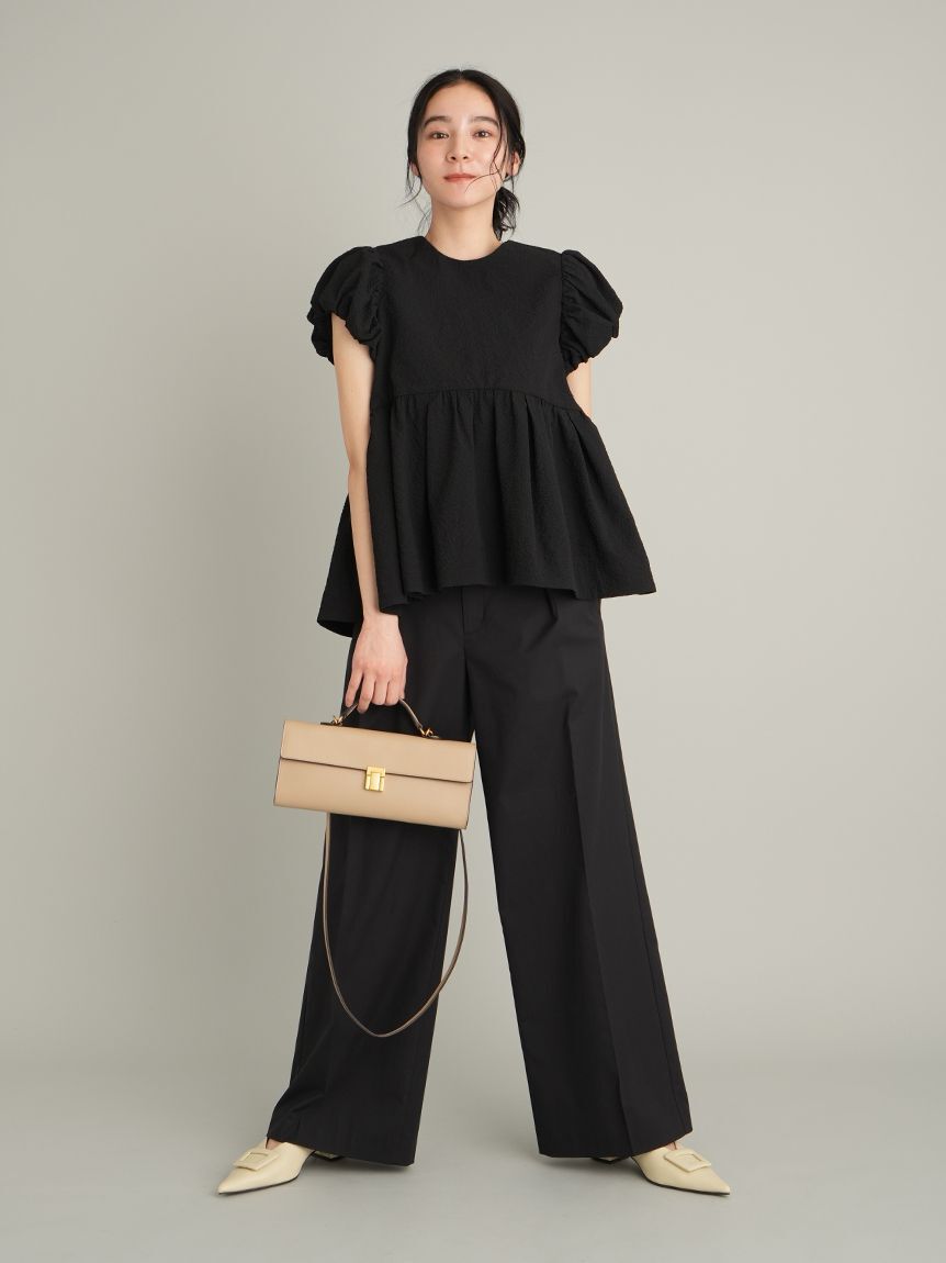 Mila Owen「パフスリーブペプラムチュニックトップス」|チュニック|