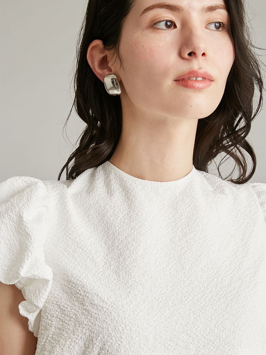 Mila Owen「パフスリーブペプラムチュニックトップス」|チュニック|