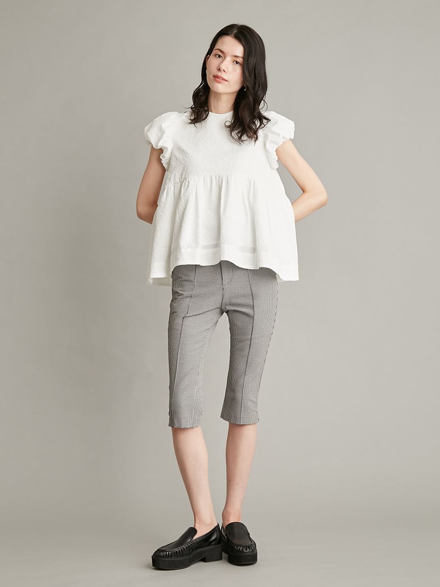 Mila Owen「パフスリーブペプラムチュニックトップス」|チュニック|