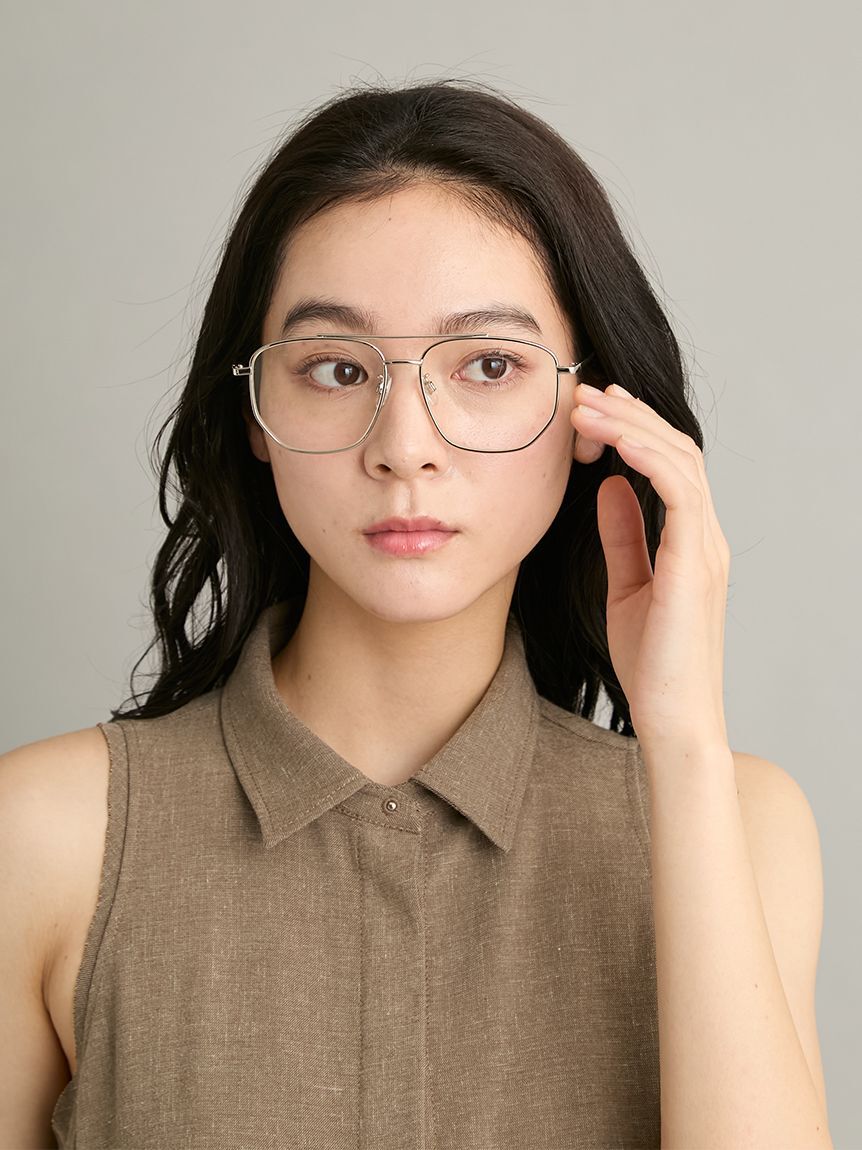 Mila Owen「【EYE-CONIC SUMMER】ダブルブリッジダテメガネ」|サングラス|