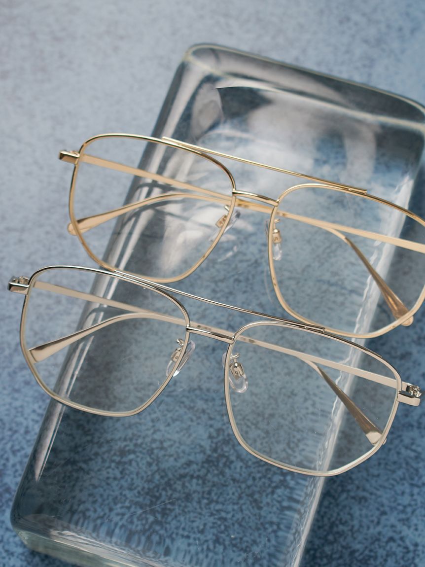 Mila Owen「【EYE-CONIC SUMMER】ダブルブリッジダテメガネ」|サングラス|